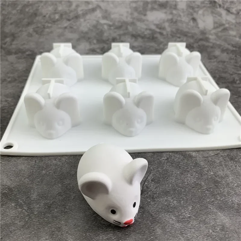 3D Mouse Shape Silicone Mould For Mousse Cake Chocolate Fondant DIY Dessert Making Kitchen Baking Cake Decoration Supplies
