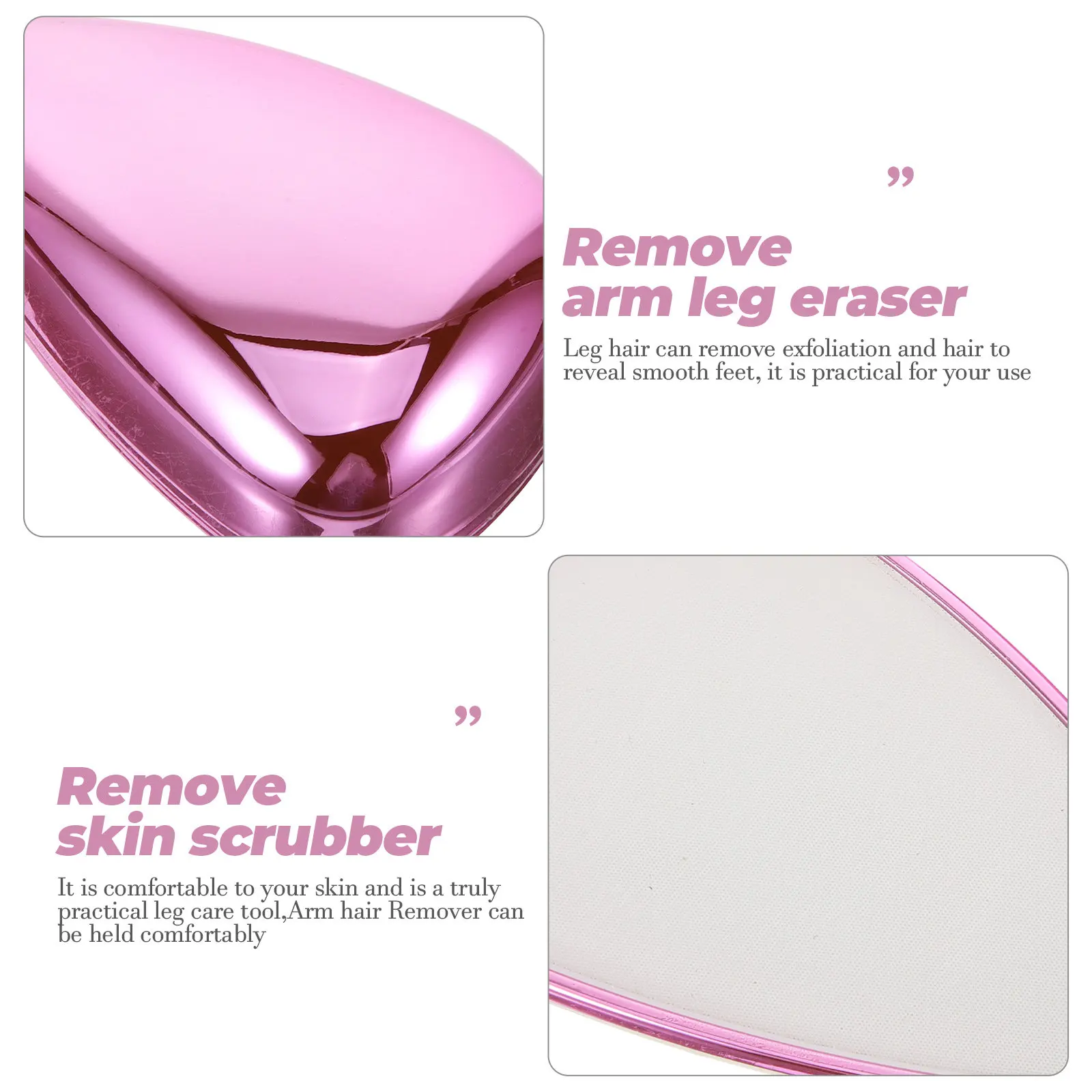 Manual Hair Remover for Legs & Arms – Exfoliating Epilator Scrubber for Smooth, Gentle Skin Care