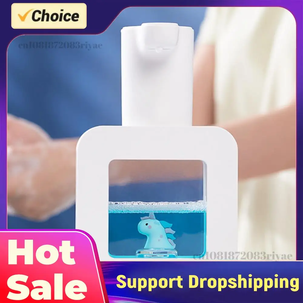 

Cartoon Cute Pet Foam Soap Dispenser USB Charging Liquid Soap Machine Wall Mounted Touchless Sensor for Hotel Wash Basin