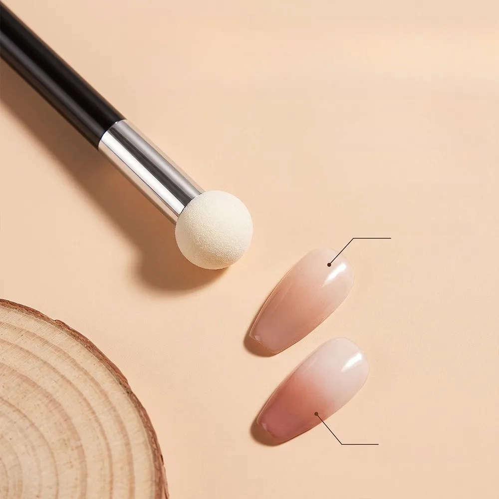 1PC Mushroom Head Cosmetic Brush Plastic Handle Soft Makeup Sponge Applicator Non-Slip DIY Craft Sponge Art Brushes