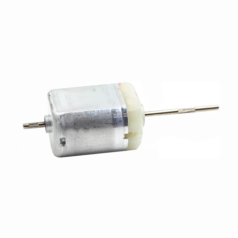 FC-280SC Mini 24mm Flat 280 Electric Motor DC 12V 7800RPM Dual Knurled Shaft Car Door Lock Rearview Mirror Repair Motor