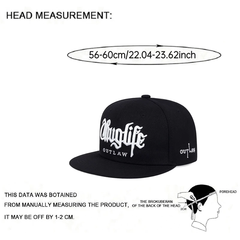 2026 New Flat Edge Hat Riot LIFE Embroidered Baseball Hat Outdoor Daily Commuting Decorative Hat Sunshade Hat Unisex Hip Hop Hat - view 6