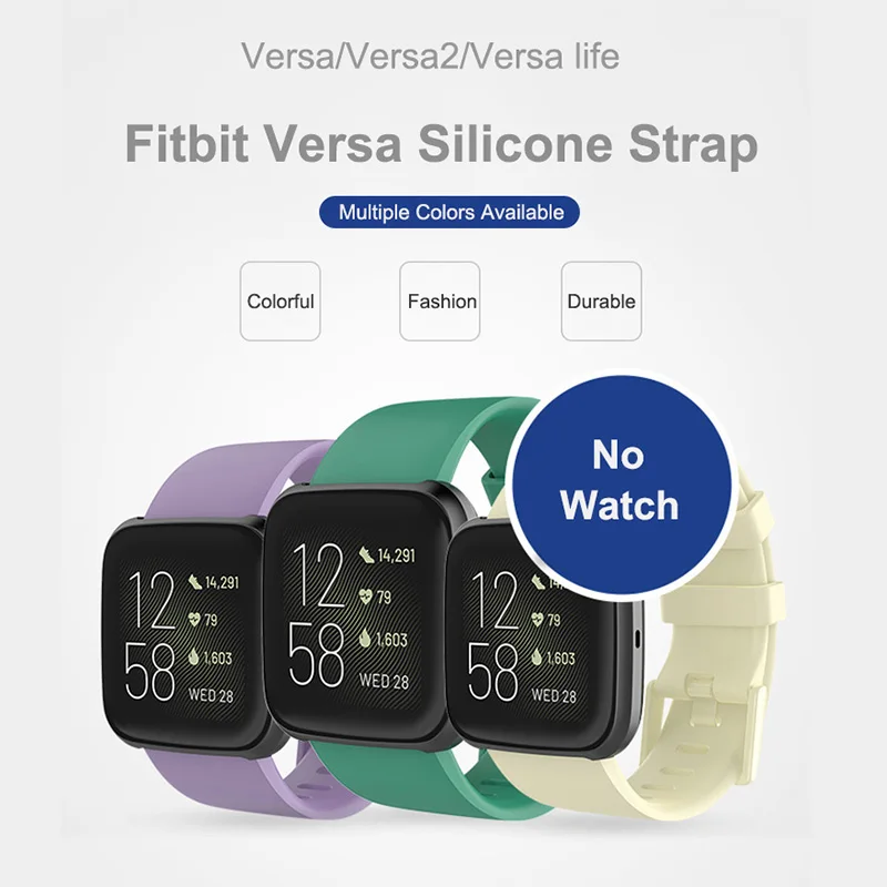 Silicone Band For Fitbit Versa/Versa 2/Versa lite Strap Replacement Fitbit Versa Bracelet Watchband Smart Accessories