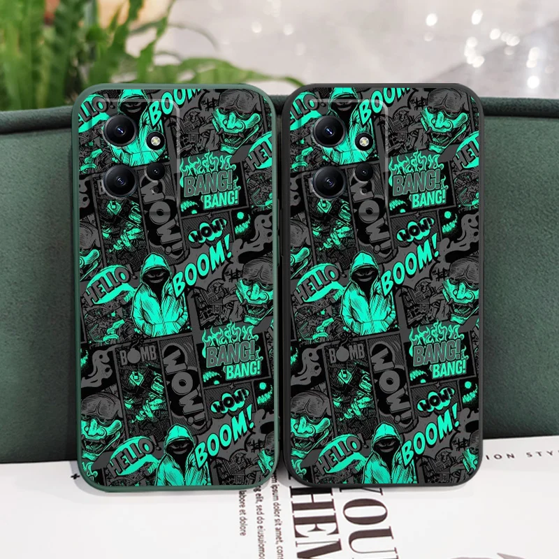 Etui na telefon ze środkowym palcem do Xiaomi Redmi Note 13 12 12S 11 11S 10 10T 10S 9 9S 8 7 Pro Plus 4G 5G płynny silikonowy pokrowiec