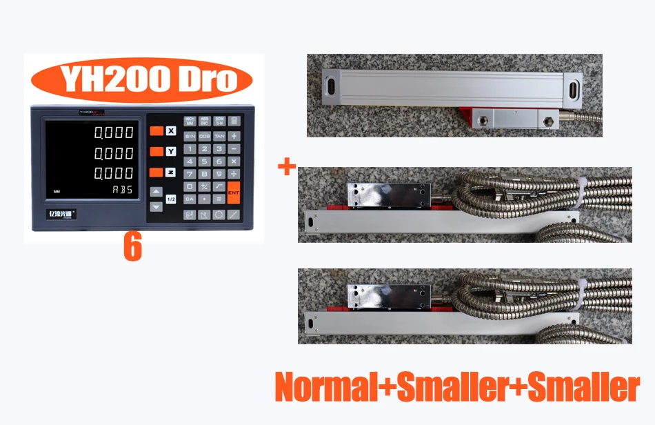 Digitale Uitlezing Dro Set YH200 Display Lineaire Schaal Kit Lineaire Encoder 5U 5V Ttl Voor Draaibank Mill Cnc Machines 2023 2/3 As