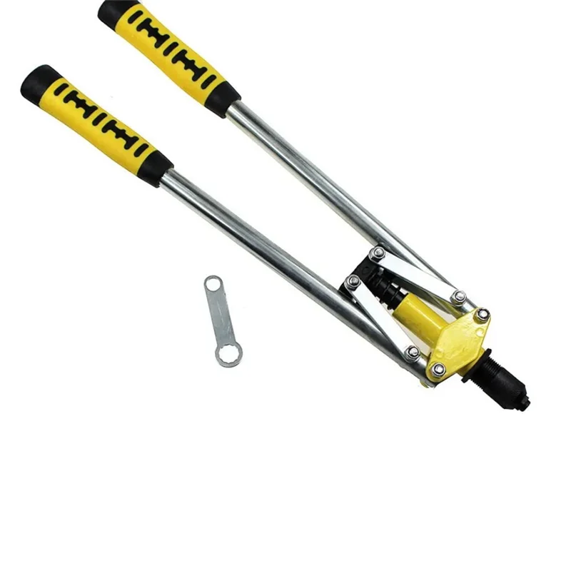 HLZS-Double-Core-Pulling Hand Riveter Gun 1Set Manual Pull Cap Tool For Willow Rivets