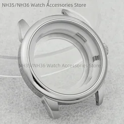 42.7mm Watch Case Stainless Steel NH35 Case for Mark XX fit NH35 NH36 Movement Replacements Tools Mod 5ATM Waterproof Case