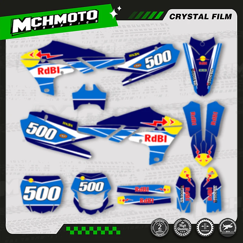 

MCHMFG Motocross Graphics Deco Stickers Kits For YAMAHA WRF450 19-22 WRF250 20-23 YZF250 2019-2023 YZF450 18-22