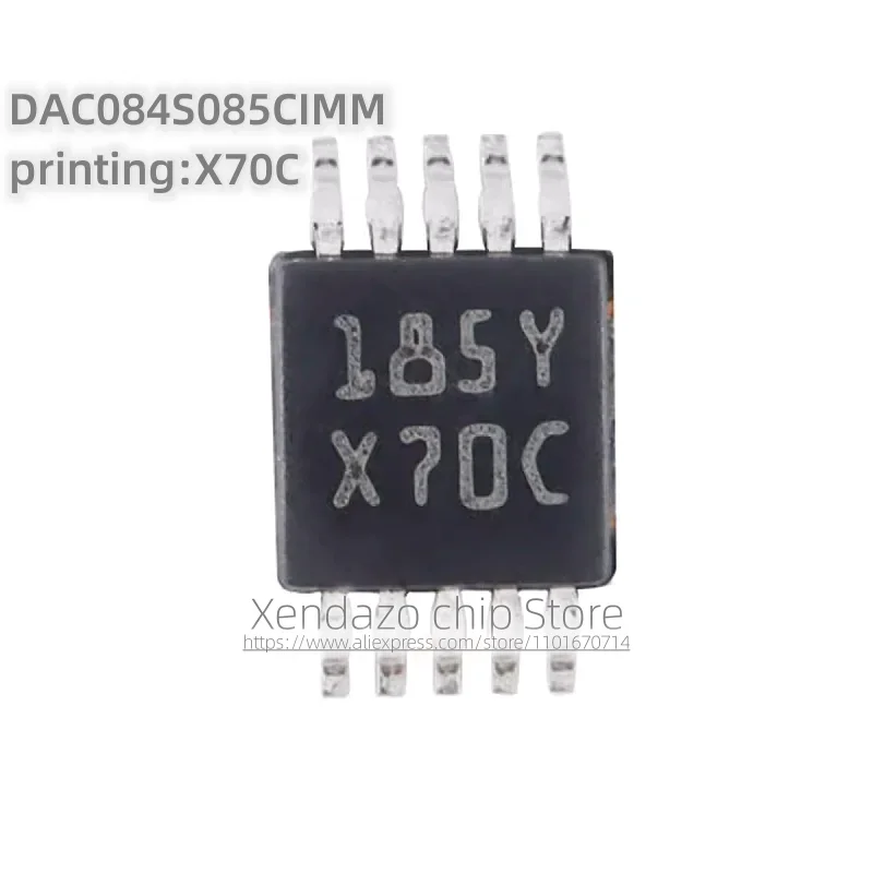 5pcs/lot DAC084S085CIMM/NOPB printing X70C VSOP-10 package Original genuine 8-digit analog-to-digital converter chip