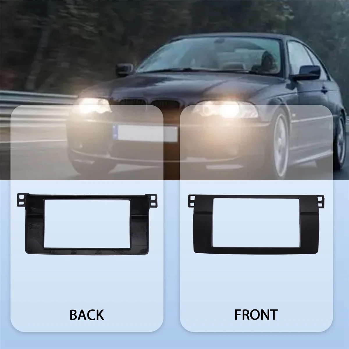 Car Accessories For BMW 3-Series E46 1998-2005 2Din Audio Panel Modification Pan