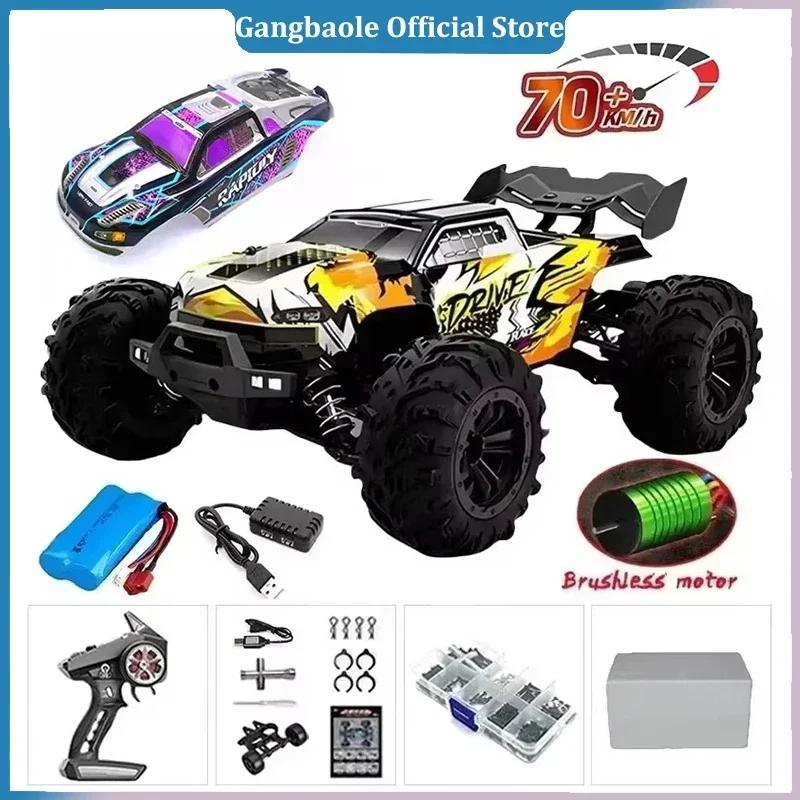 Christmas Gift 1:16 70Km/h or 50Km/h Four-wheel Drive RC Car Remote Control Car High Speed Drift Racing Car Adult Children Toys