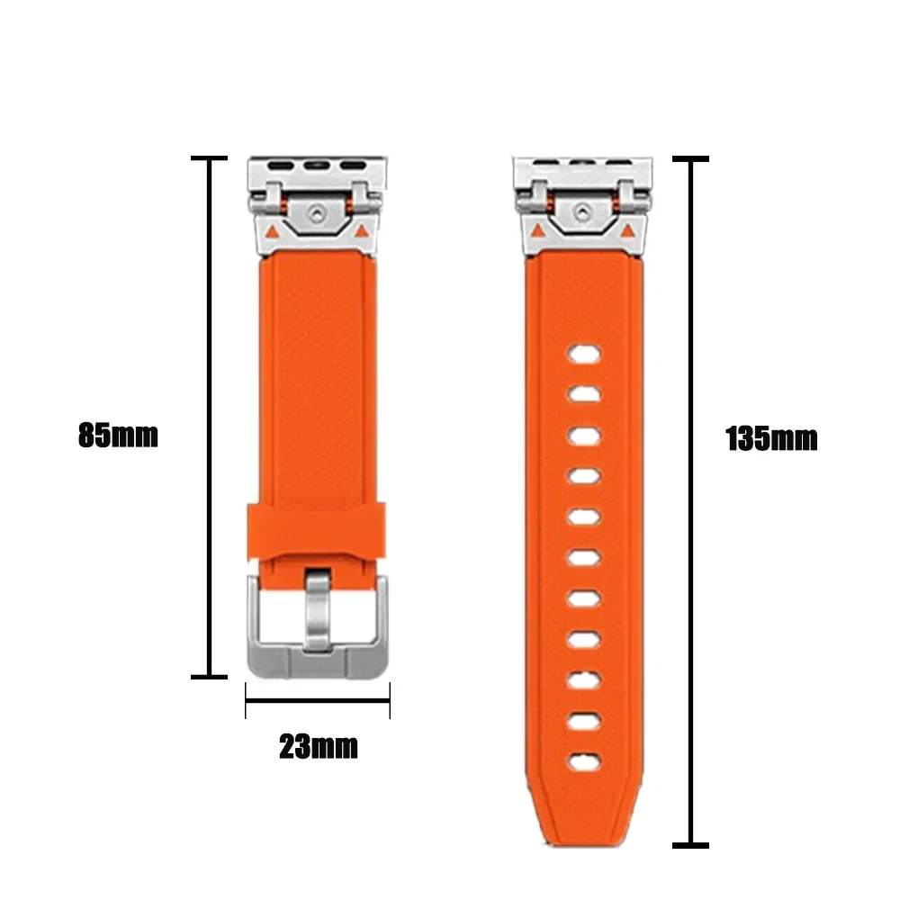 22mm Metal Connector Silicone Band for Huawei Watch GT5/4 46mm Men Sports Strap for HUAWEI WATCH GT5/3pro 46MM Ultimate Bracelet