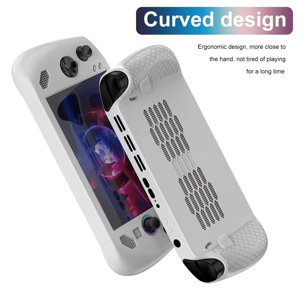 

Silicone Protective Case Anti-Scratch Ergonomic Protection Cover Breathable Soft Handheld Console Shell Game Accessories