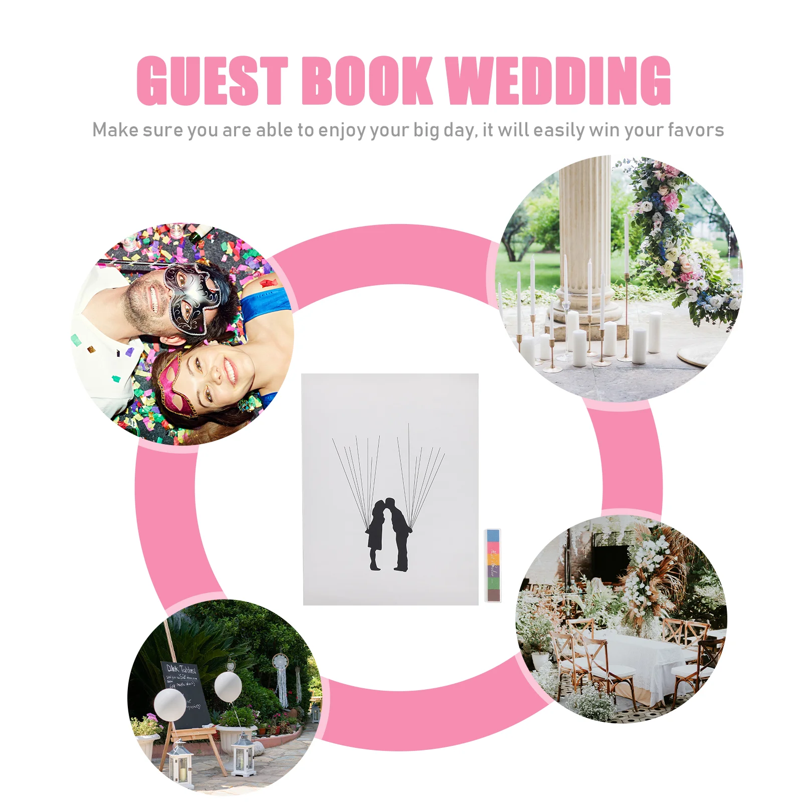 Fingerprint Check-in Painting Guest Book Wedding Guestbook Stuff Alternatives Canvas