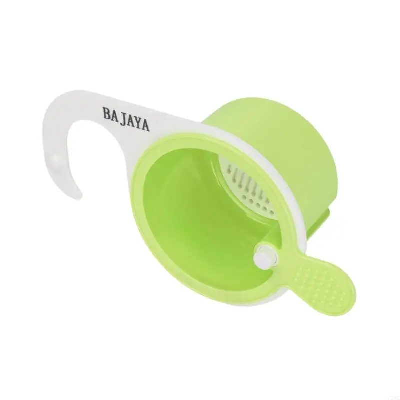 Kitchen Sink Strainer Basket With Hanging Hook, Fine Mesh Filter Colander For Food Residues Separation, Easy To Clean Plastic