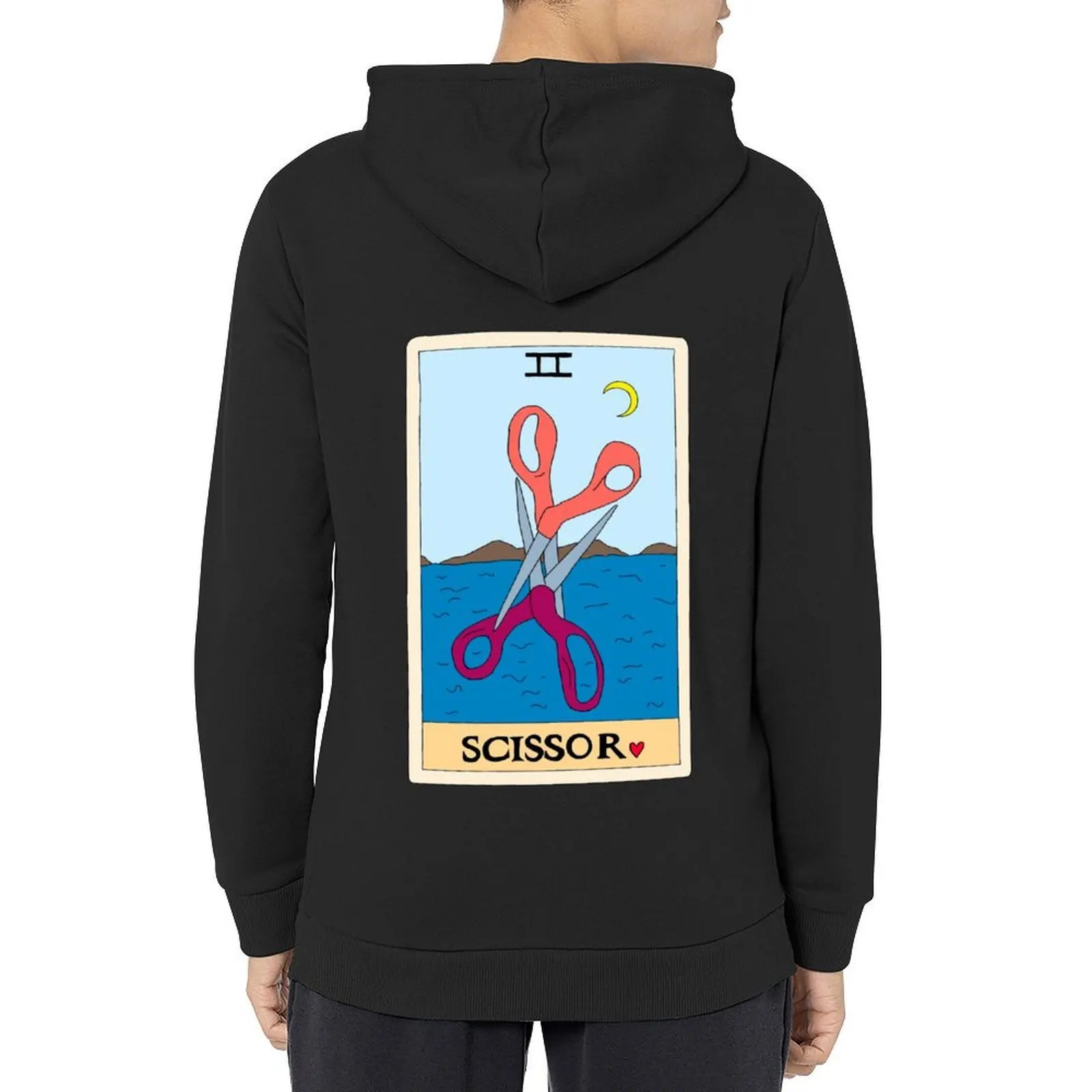 

Scissor tarot card Hoodie male clothes blouse autumn new products anime clothing hoodies and sweatshirts new