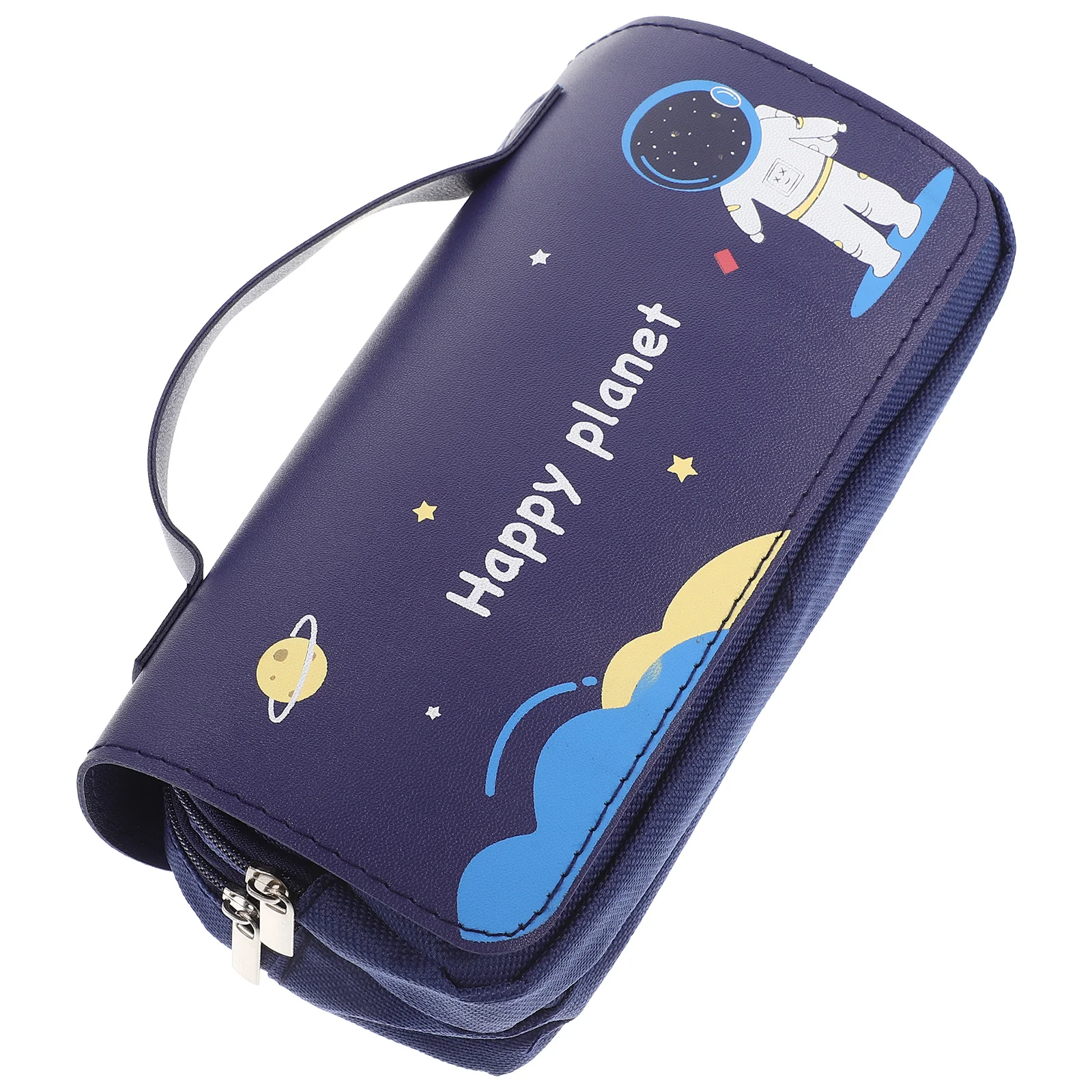 

Student Pencil Bag Lightweight Chic Double Zipper Portable Storage Large Capacity Pen Organizer Anime Pencil Case