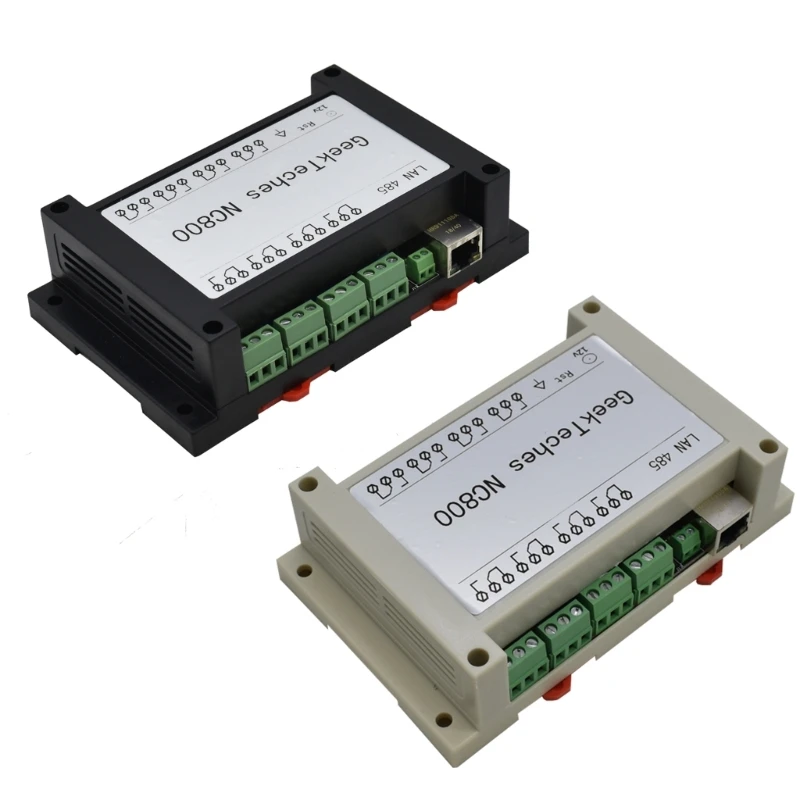 

DC12V 8 Channel Ethernet Relays Networking Switches Modbus UDP Webs HTTP RS485 Timers Module