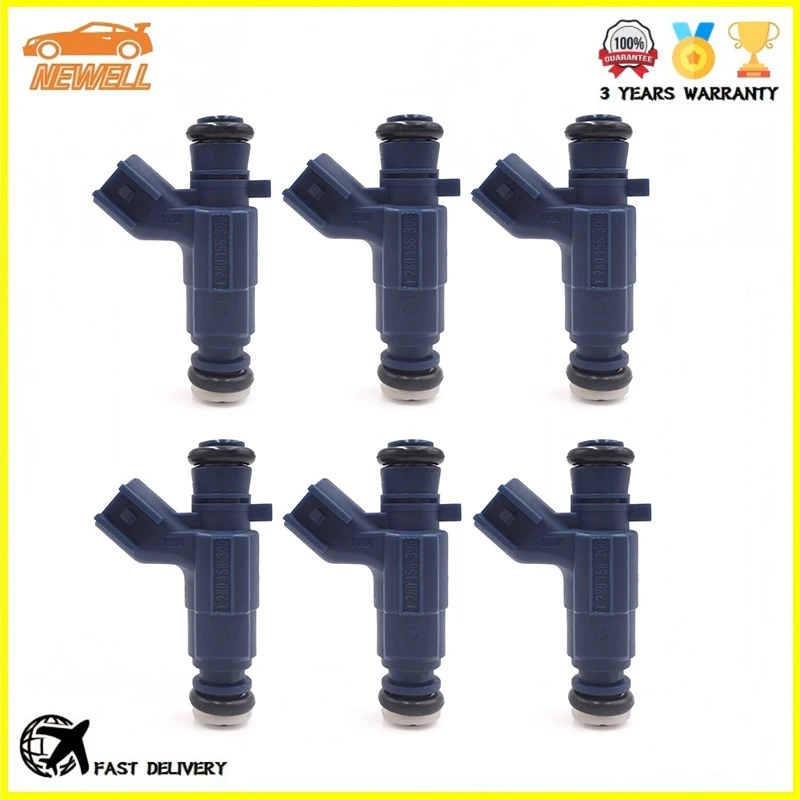6pcs 0280156300 Fuel Injector For Cadillac CTS SRX 3.6 Chevrolet Captiva C100 C140 3.2 Holden Opel For Suzuki XL-7 Grand Vitara
