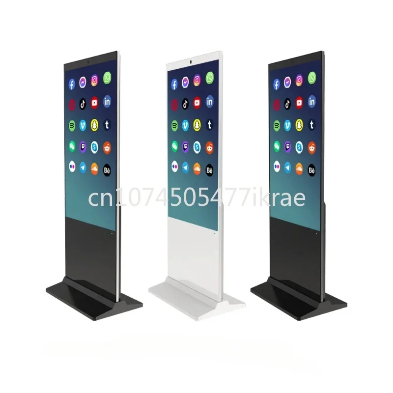 Chioschi pubblicitari ultrasottili da pavimento 32 55 65 pollici Digital Signage e display chiosco Touch Screen personalizzato