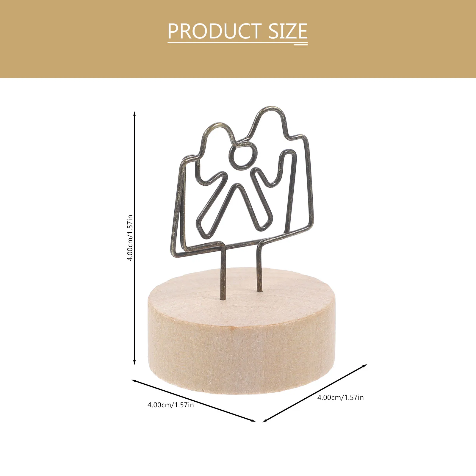 

20 Pcs Creative Card Holder Retro Decor Placecard Holders for Table Paper Clip Memo Mini Photo