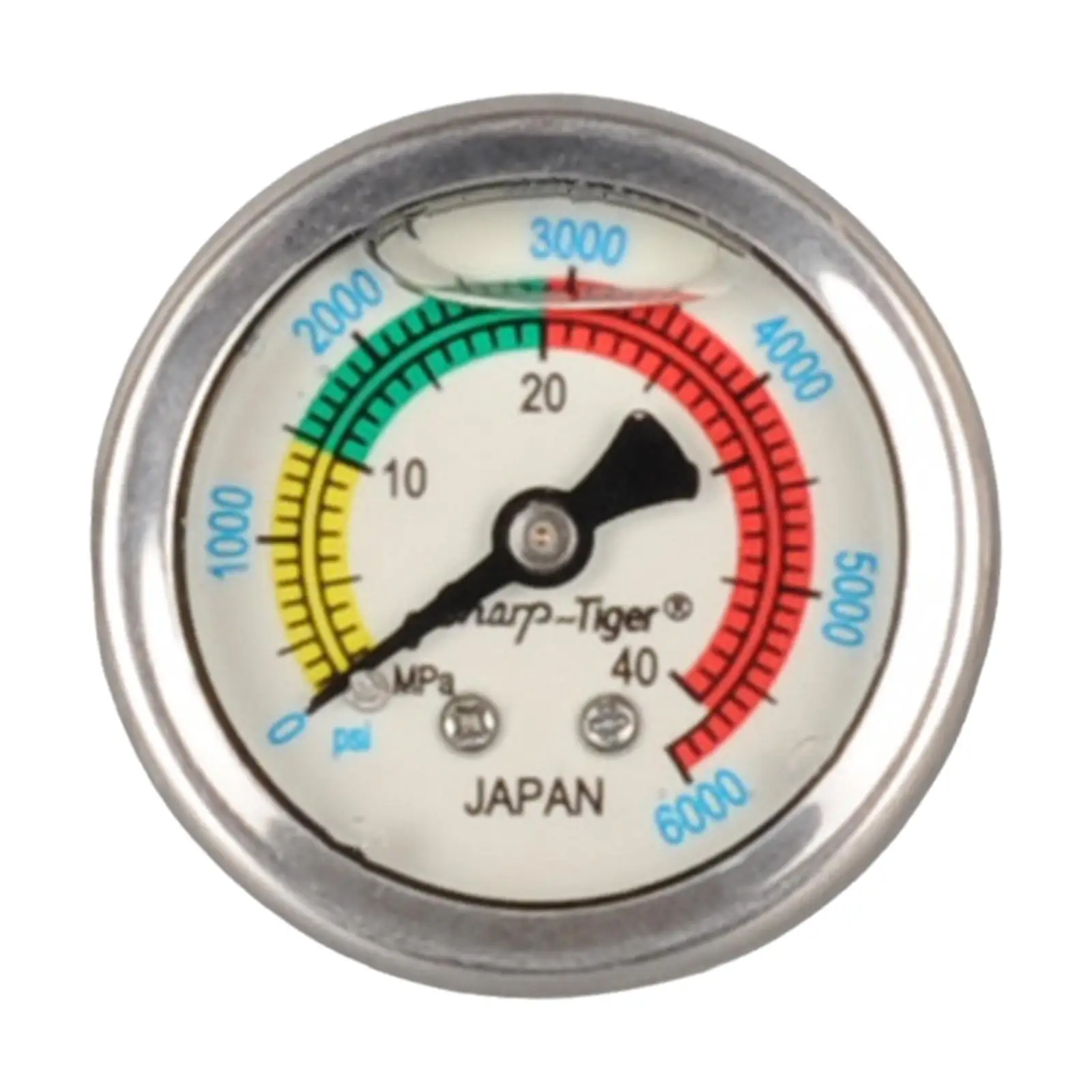 High Pressure Air Pump Gauge Spare Part Stable Performance Oil Filled Gauge Replacement 30mpa 40mpa Pressure Inflator Gauge