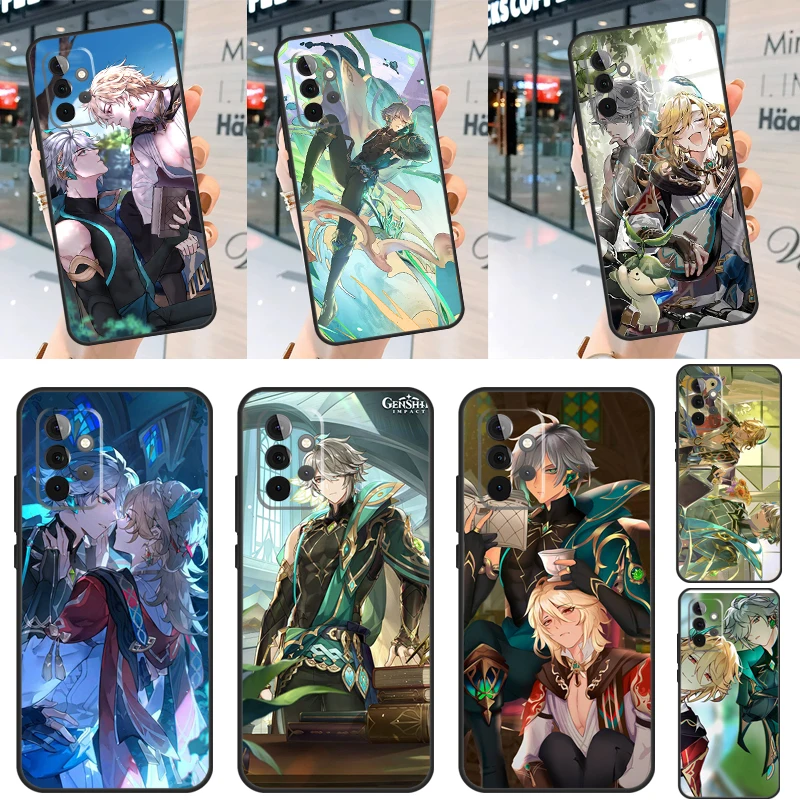 Genshin Impact Alhaitham Kaveh Case For Samsung Galaxy A24 A34 A54 A33 A53 A73 A22 A32 A52 A51 A71 A52S A12 A13 A14 Cover