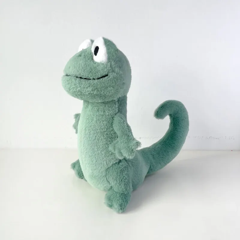 

25cm Green Lizard Simulation Animal Plush Doll Desktop Ornaments Bedhead Pillow Stuffed Plush Toy Soft Decoration Collect Gift