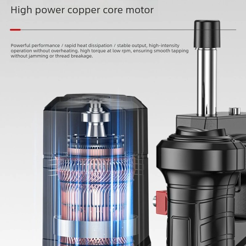 High Power Lithium Electric Tapping Machine Small Desktop Multifunctional Arm Drilling Tool view 3