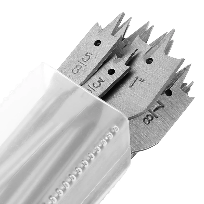 

13-Piece Spade Drill Bit Sets, Alloy Steel Paddle Flat Bit, Flat Wood Hole Cutter Fit For Woodworking, Assorted Bits
