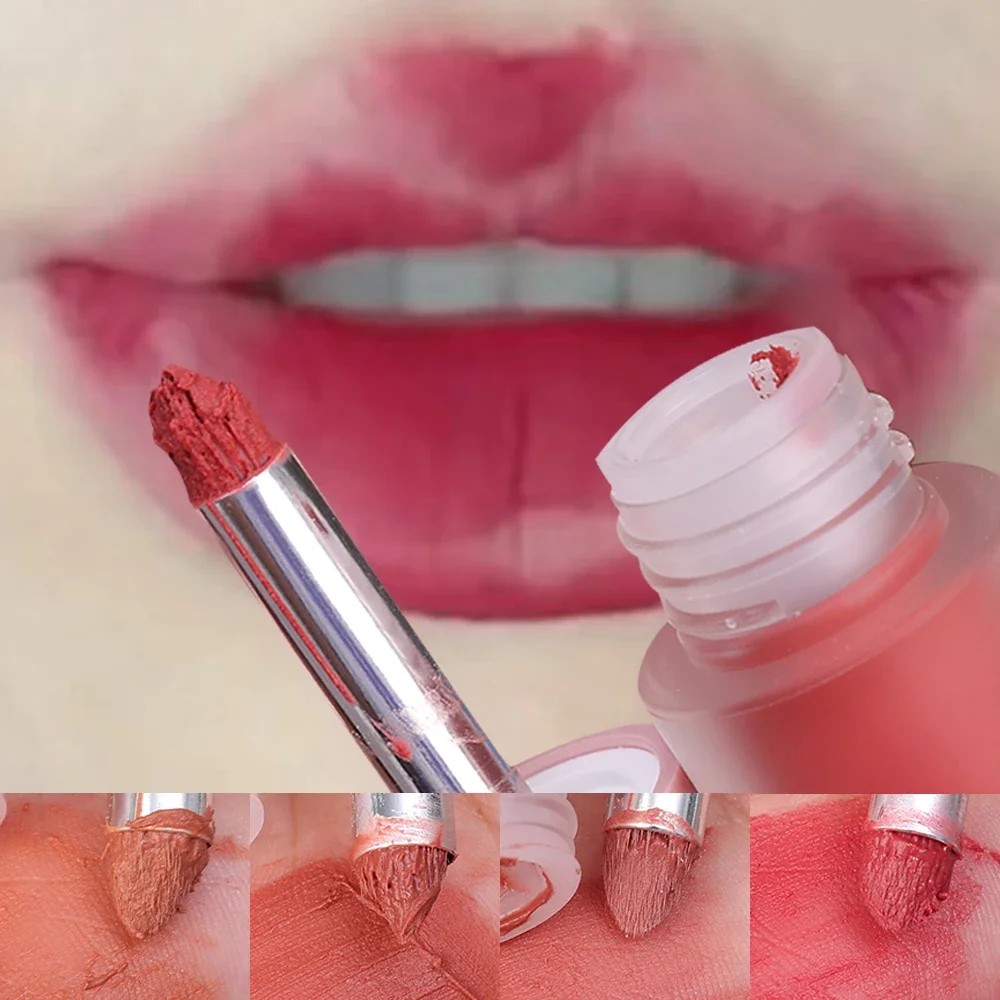 Mist Smooth Lip Glaze Waterproof Moisturizing Eyes Blush Lip Gloss Non-stick Cup Red Lipstick Women's Lips Face Makeup Cosmetics