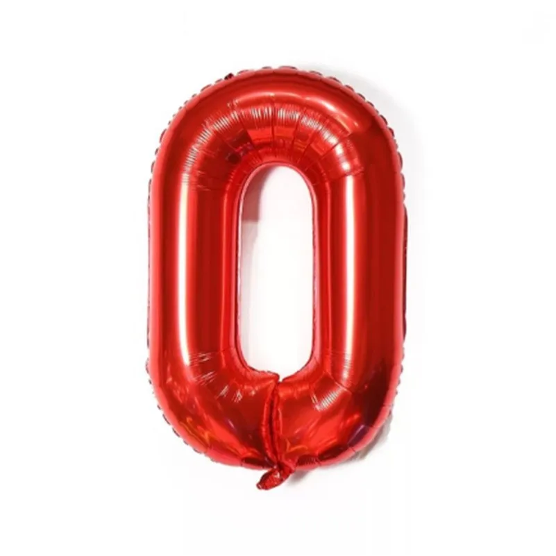 1 Stück 40 Zoll US-Version Schlanke Große Rote Zahlen 0-9 Folienballons Hochzeit Geburtstag Party Dekoration Jubiläum Heliumballon – Detail 6