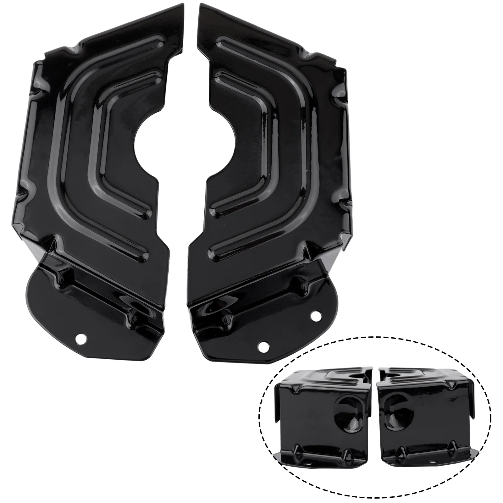 2Pcs Metal Deck Spindle Pulley Belt Guard Cover For 783-06424A-0637 Fit 42 46 Inch Lawn Mower Parts For For For For For Craftsma