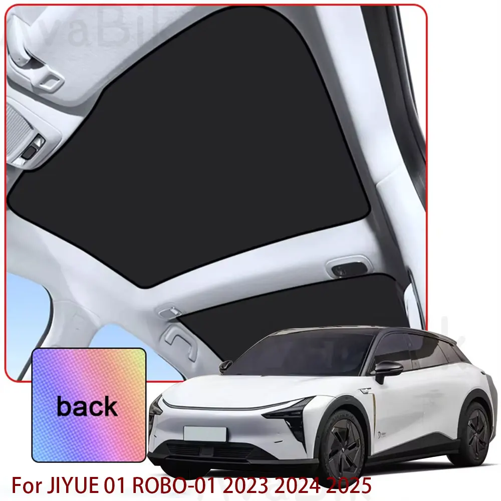 

For JIYUE 01 ROBO-01 2023 2024 2025 Dedicated Colorful Ice Crystal Car Roof Sunshade Car Clip-on Skylight Blind Shading Accessor