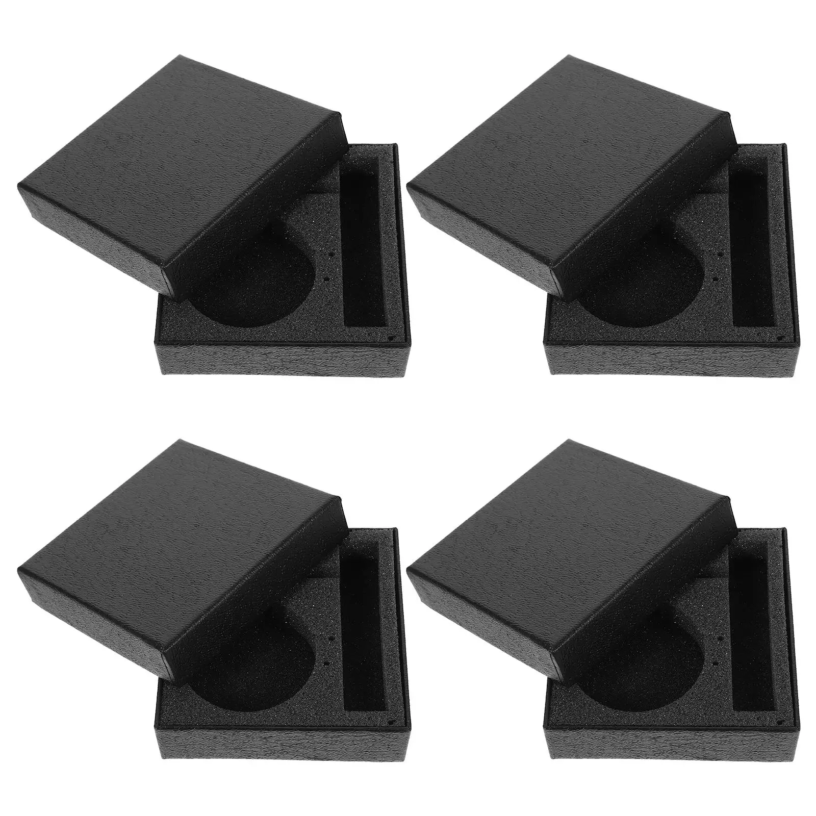 4 Pcs Pocket Watch Packaging Box Small Women Boxes Mens Watches Vintage Case Travel