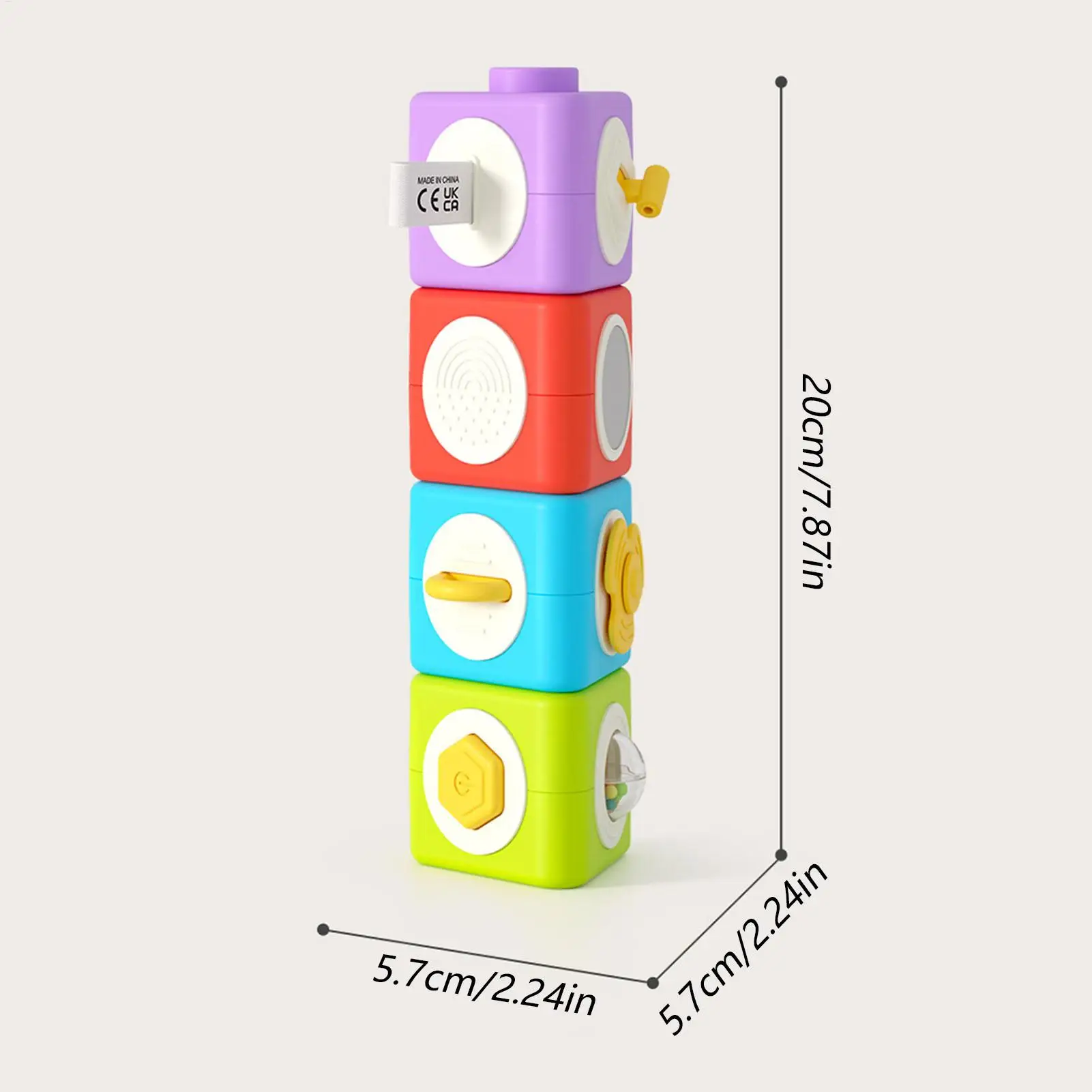 Blocs de construction pour bébés, jouets éducatifs à moteur fin amovible, blocs empilables détachables, jouets pour bébés, garçons et filles