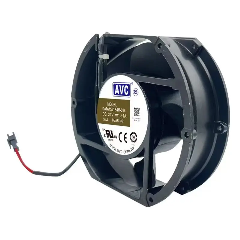 For AVC DATA1551B4M-018 DC 24V 1.91A Ball Bearing Heavy Duty Axial Cooling Fan Industrial Ventilation Fan CE CURus TÜV