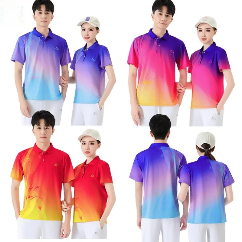 

JinGuan Комплект спортивной одежды для мужчин и женщин Summer ort Sve Fitn Square Dancing Qui Dry Me f Sve T irt up ...