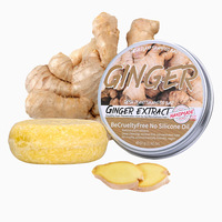 Shampoo soap Ginger solid shampoo bar Clean the scalp remove oil  freshen and wash hair ginger extract