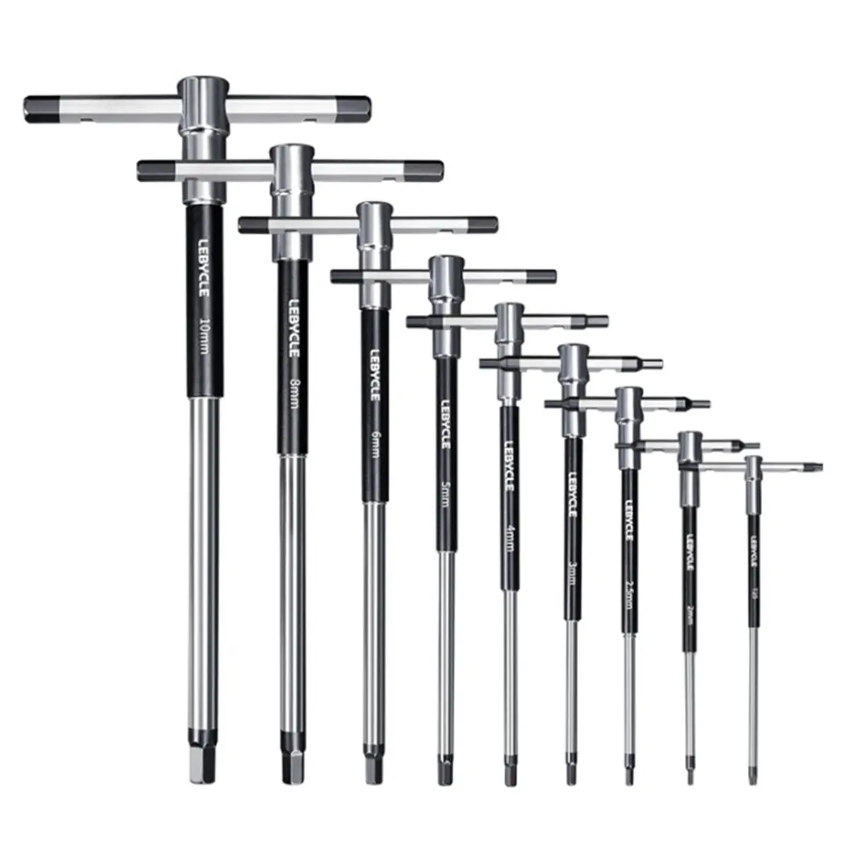 A61P  MTB 9PCS T-Shaped Hex Wrench Set 2.5 3 4 5 6 8 10mm T25 Bike Install and Remove Repair Tool for MTB and Road Bikes