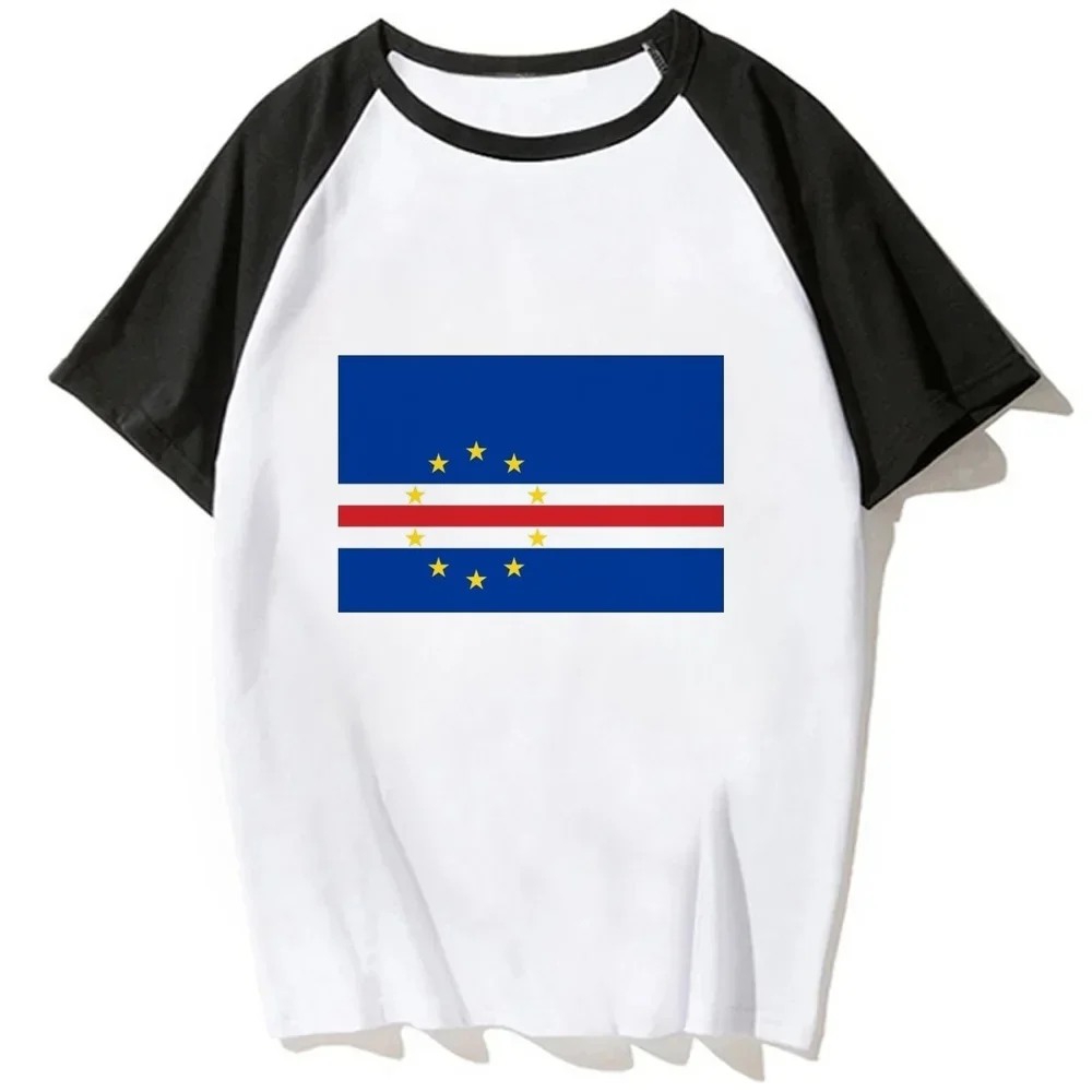 Cabo Verde tshirt female y2k funny Retro cute manga shirt japanese streetwear gothic Psychedelic funny