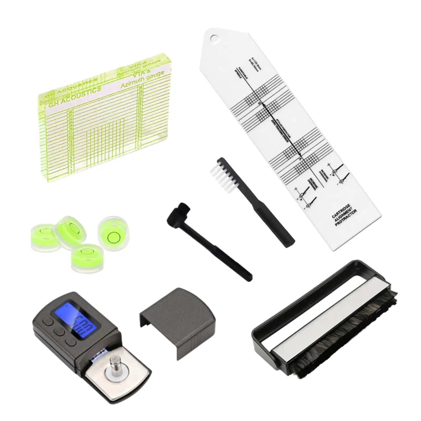 Turntable Calibration Kit Acrylic Vinyl Stylus Alignment Tool Portable Pickup Scale Meter for Record Player Setup