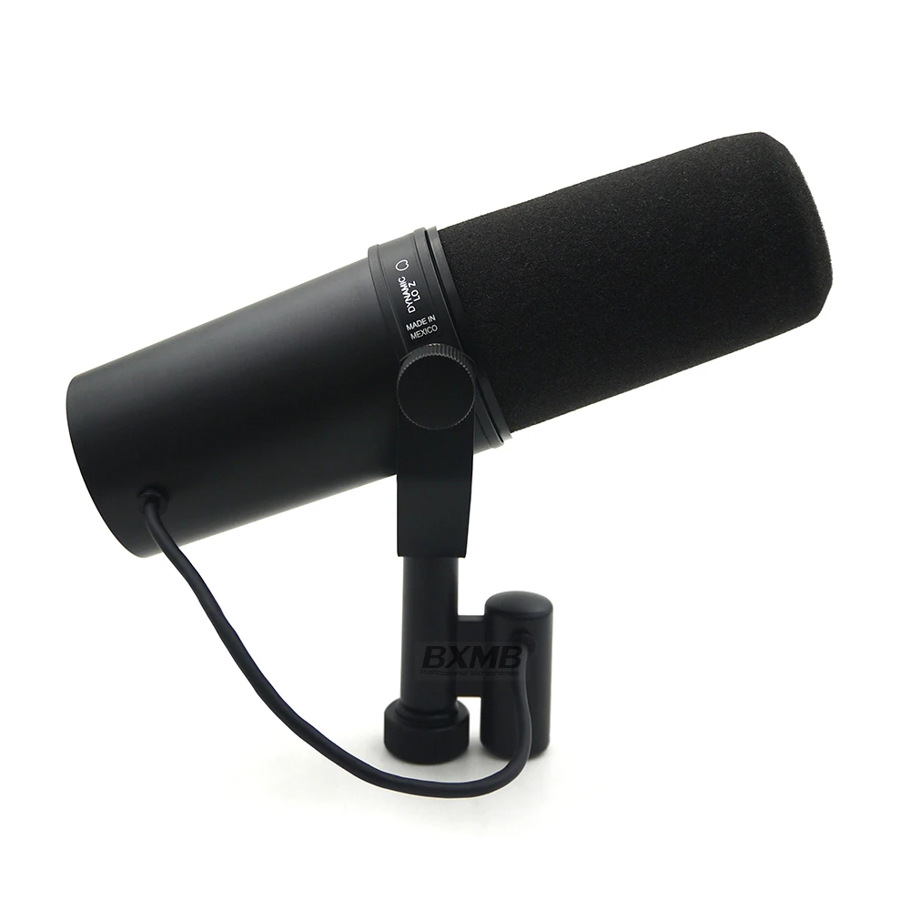 New Professional Cardioid Dynamic SM7B Microphone Studio Selectable Frequency Response Mic for Live Vocals Recording Performance