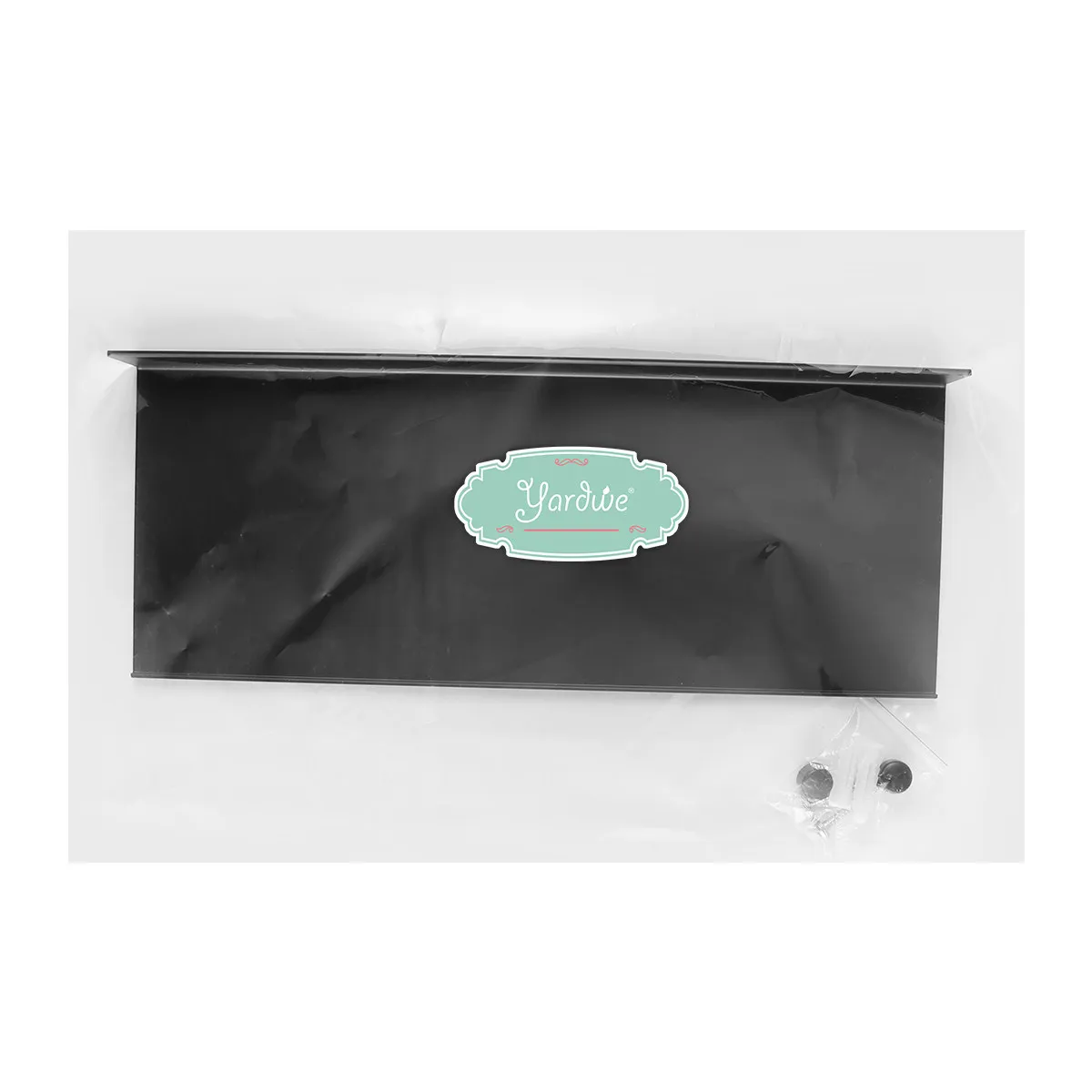 Black Wall-Mounted Bathroom Storage Rack – Slim Floating Shelf, Rustproof Aluminum, Space-Saving Cosmetics Organizer