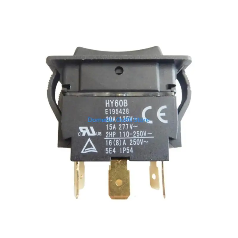

Industrial 6 Pin Rocker switches 125/250V 20/15A Push Button Switches Pushbutton switches for Industrial Electric Power 68TC