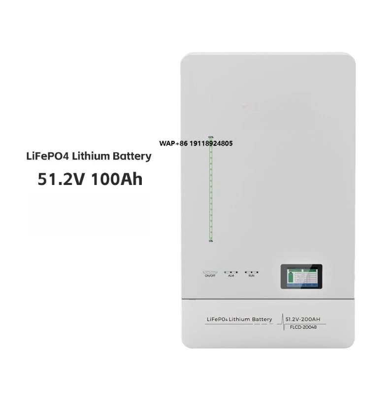 LiFePO4 51.2V 100Ah Lithium Battery Pack with Controller 30-Year Warranty for Solar Energy Storage System with Built-In BMS