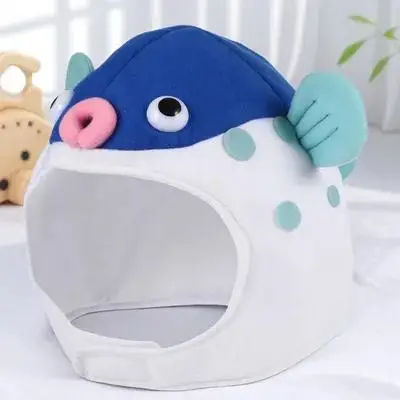 

Puffer Fish Headwear Hat 3D Design Soft Skin-Friendly Wearable for Party Festival Cosplay Carnival Halloween Costume Photo