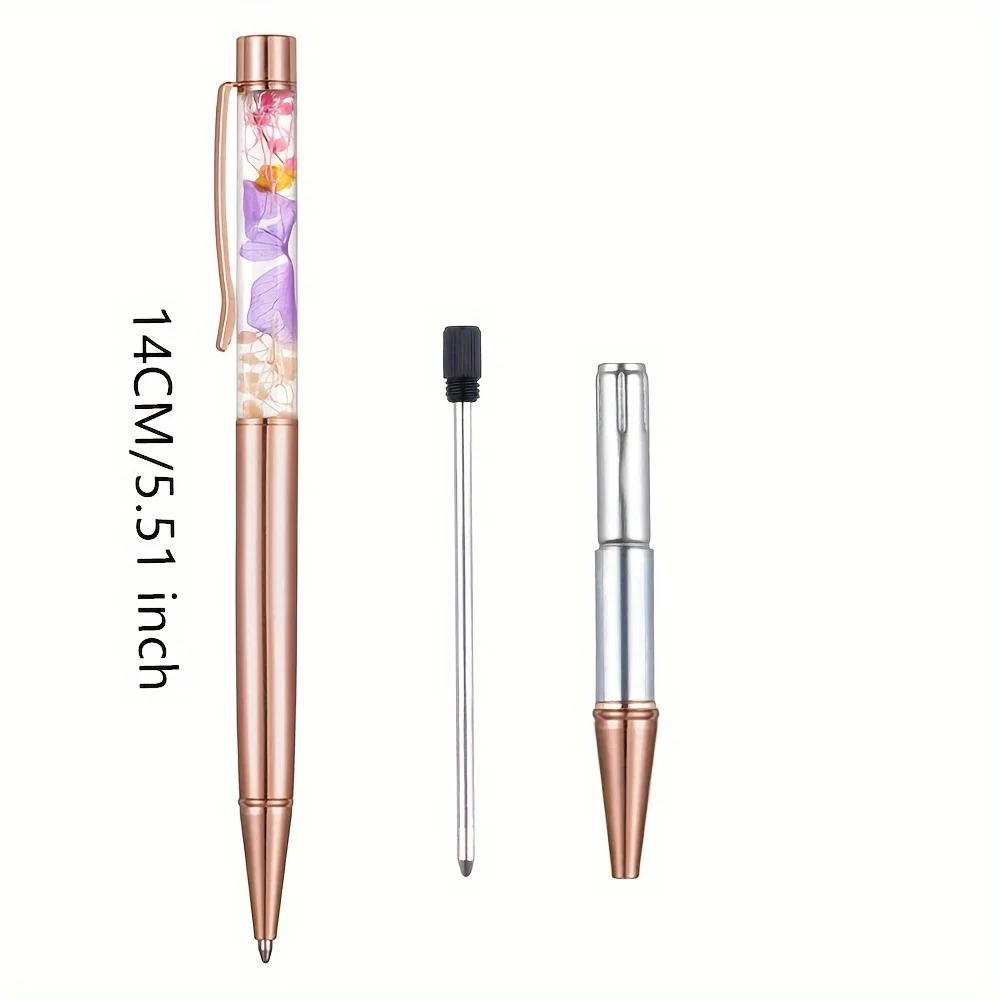 أقلام زهور مجففة منتشرة بالزيت من Creative DIY، بالجملة بالجملة، أقلام التحكم في حركة المرور الجوية، أقلام حبر جاف للإعلان، طلب خاص