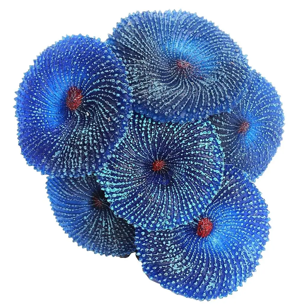 Aquarium Artificial Coral Fish Tank Landscape Decoration Plant Simulation Vivid Soft Coral Ornament Bathtub Decorative Ornaments