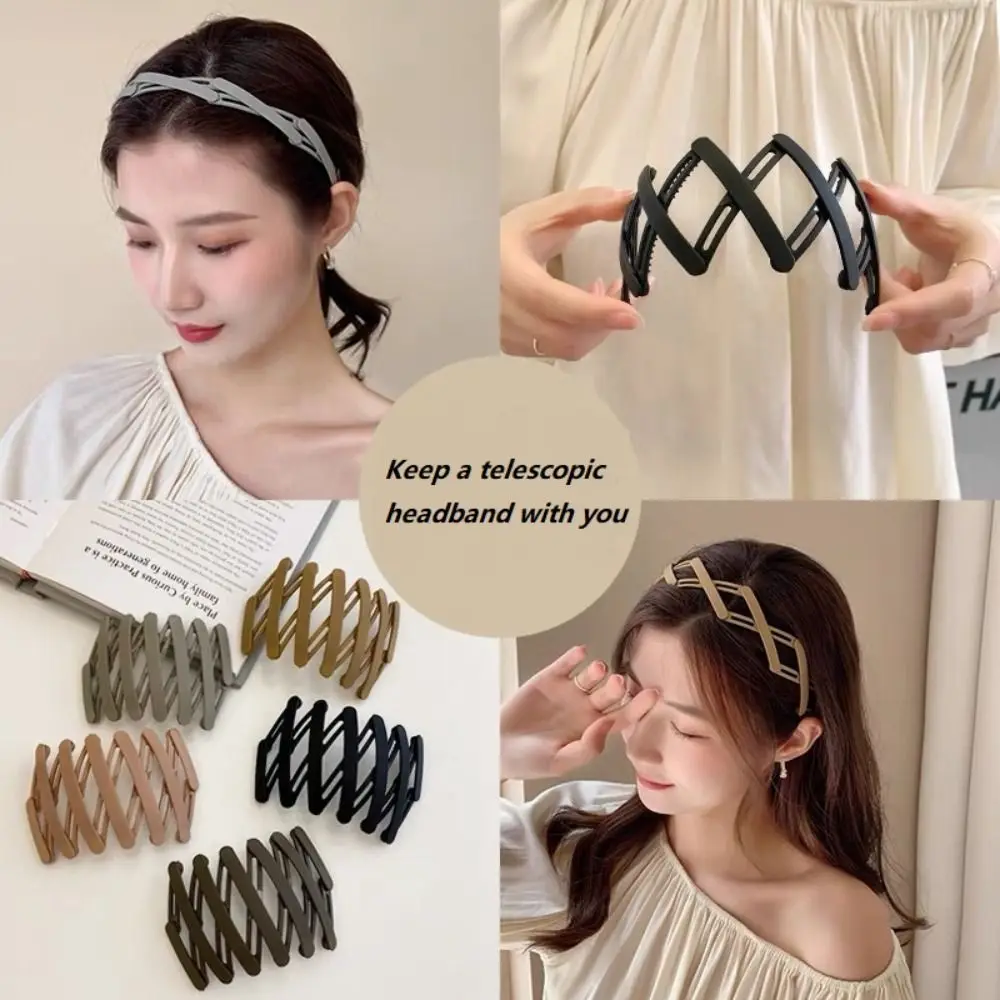 Non Slip Retractable Foldable Hairbands New Headdress Hair Accessories Hairpins Headband Unisex